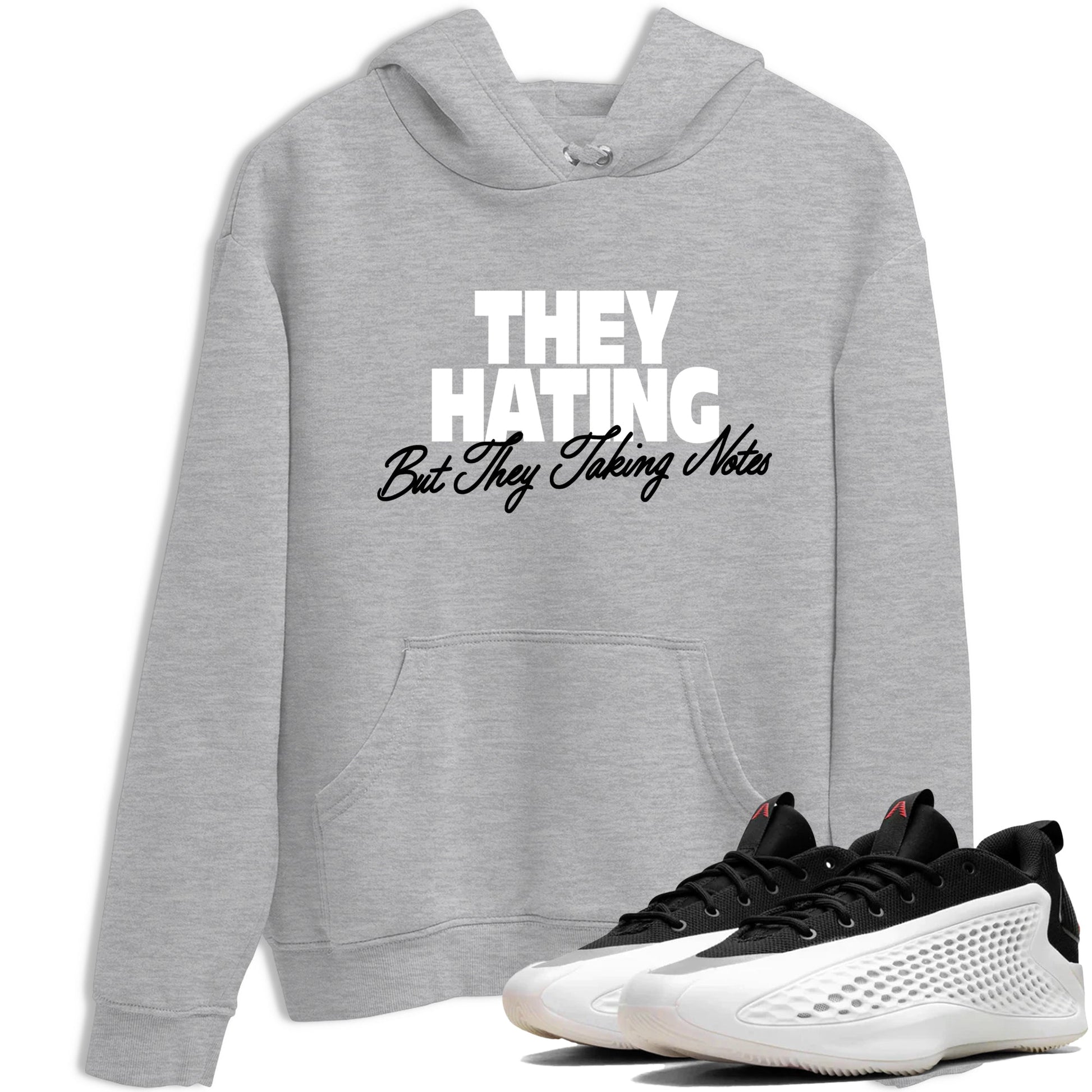 Sneaker Threads – Sneaker Tees To Match Adidas AE 1 Best Of Adi – They Hating But Taking Notes Graphic Tee Heather Grey 1. Perfect for Jordan releases 2025 colorways. Perfect for Anthony Edwards basketball sneaker drops and bold black, white, and red colorways from 2025.