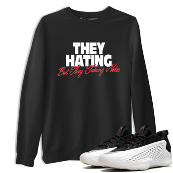 Sneaker Threads – Sneaker Tees To Match Adidas AE 1 Best Of Adi – They Hating But Taking Notes Graphic Tee Black 1. Perfect for Jordan releases 2025 colorways. Perfect for Anthony Edwards basketball sneaker drops and bold black, white, and red colorways from 2025.