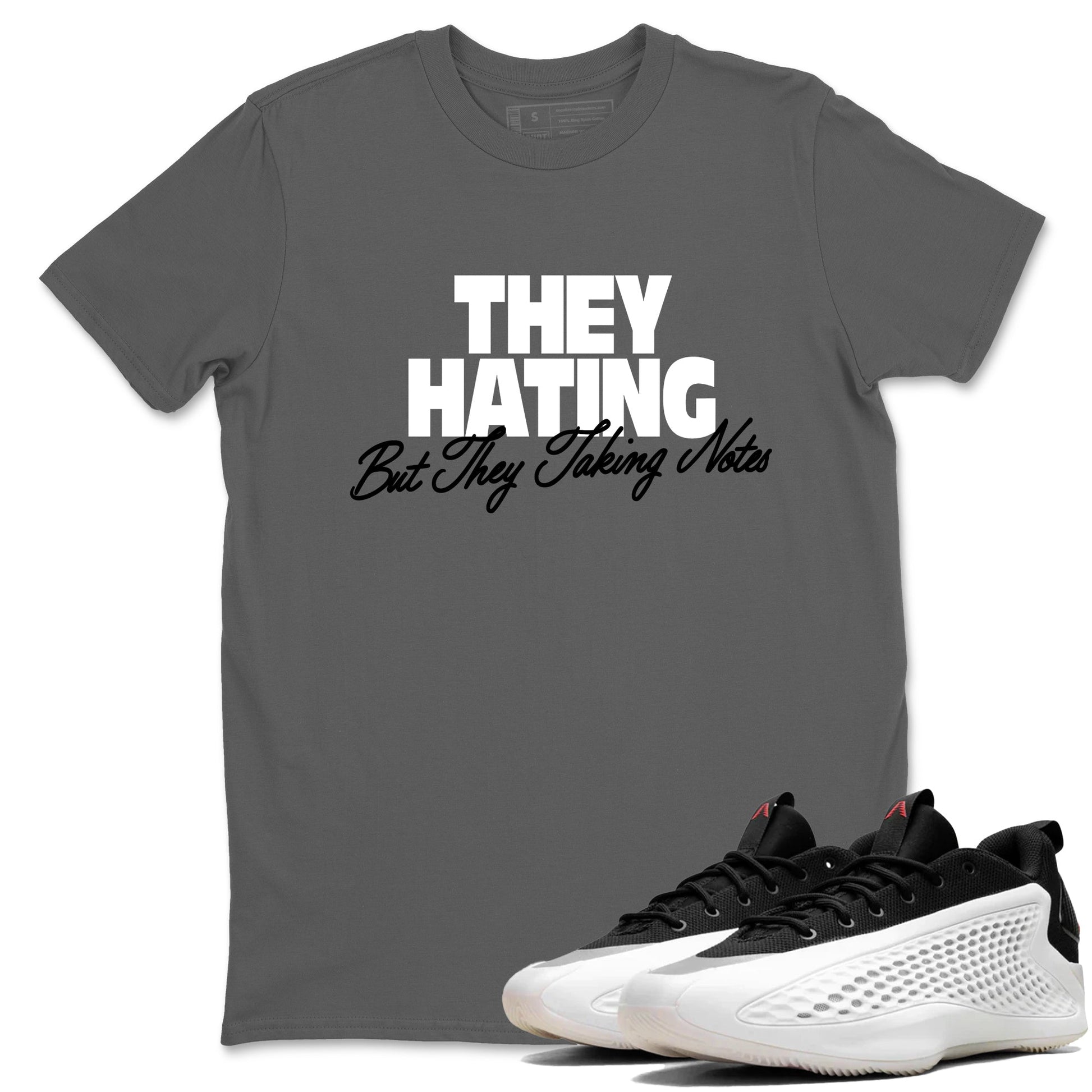 Sneaker Threads – Sneaker Tees To Match Adidas AE 1 Best Of Adi – They Hating But Taking Notes Graphic Tee Cool Grey 1. Perfect for Jordan releases 2025 colorways. Perfect for Anthony Edwards basketball sneaker drops and bold black, white, and red colorways from 2025.
