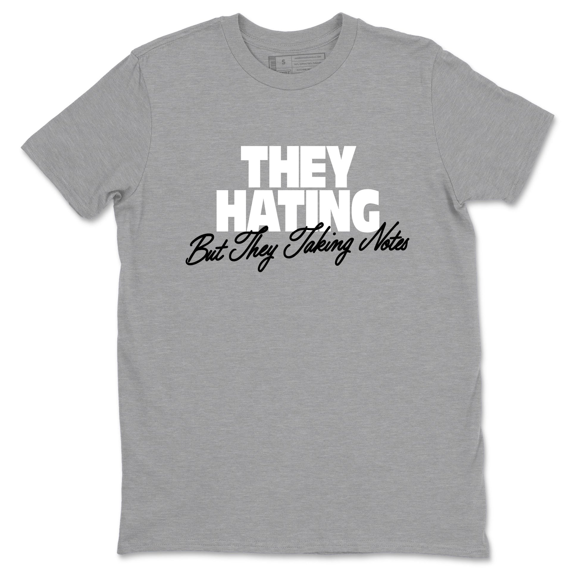 Sneaker Threads – Sneaker Tees To Match Adidas AE 1 Best Of Adi – They Hating But Taking Notes Graphic Tee Heather Grey 2. Perfect for Jordan releases 2025 colorways. Perfect for Anthony Edwards basketball sneaker drops and bold black, white, and red colorways from 2025.