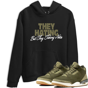 Sneaker Threads – Sneaker Threads To Match Air Jordan 3 Family Affair Shoes – They Hating But Taking Notes Tee Black 1