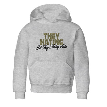 Sneaker Threads – Sneaker Threads To Match Air Jordan 3 Family Affair Shoes – They Hating But Taking Notes Kids T-Shirt Heather Grey 2