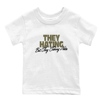 Sneaker Threads – Sneaker Threads To Match Air Jordan 3 Family Affair Shoes – They Hating But Taking Notes Kids T-Shirt White 2