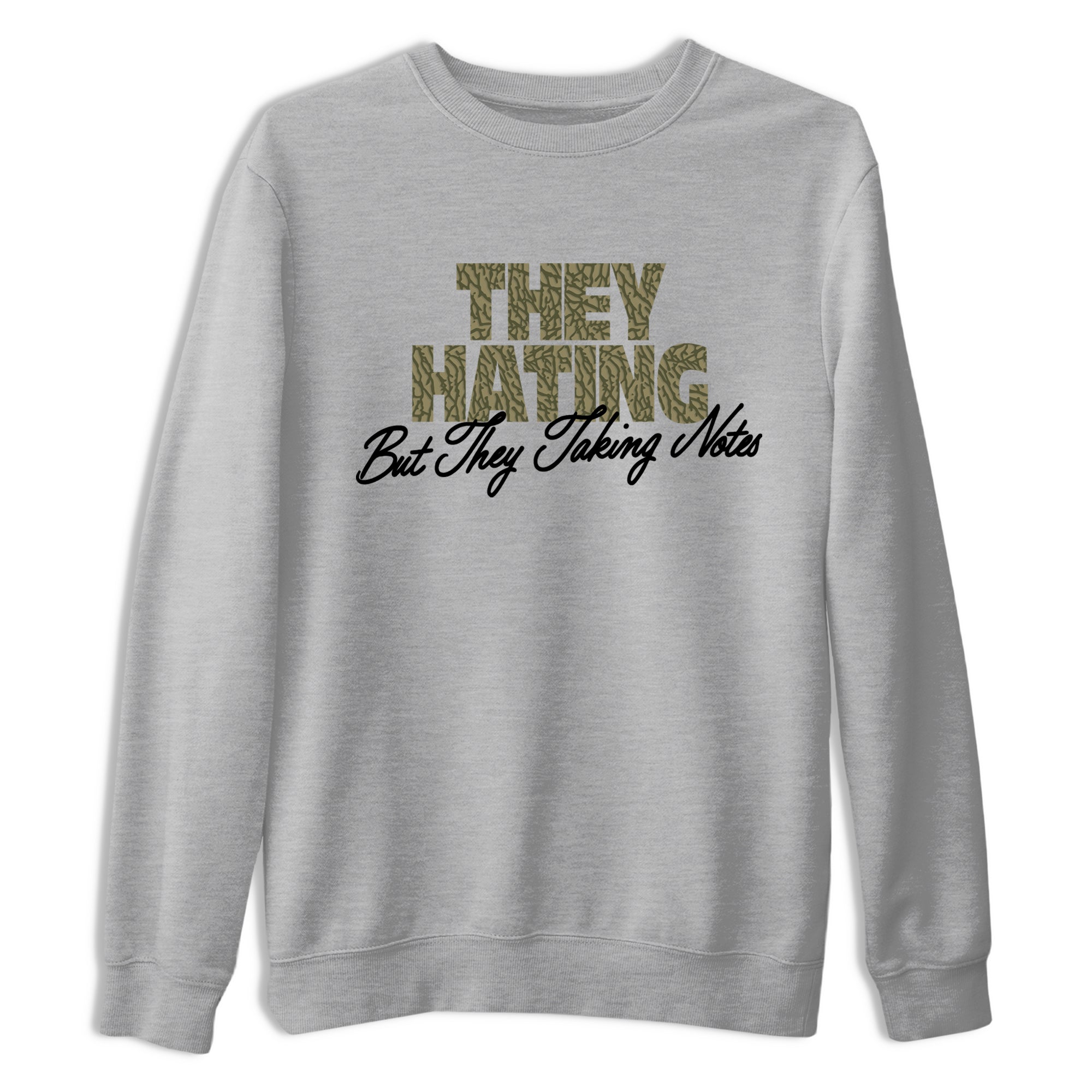 Sneaker Threads – Sneaker Threads To Match Air Jordan 3 Family Affair Shoes – They Hating But Taking Notes Tee Heather Grey 2