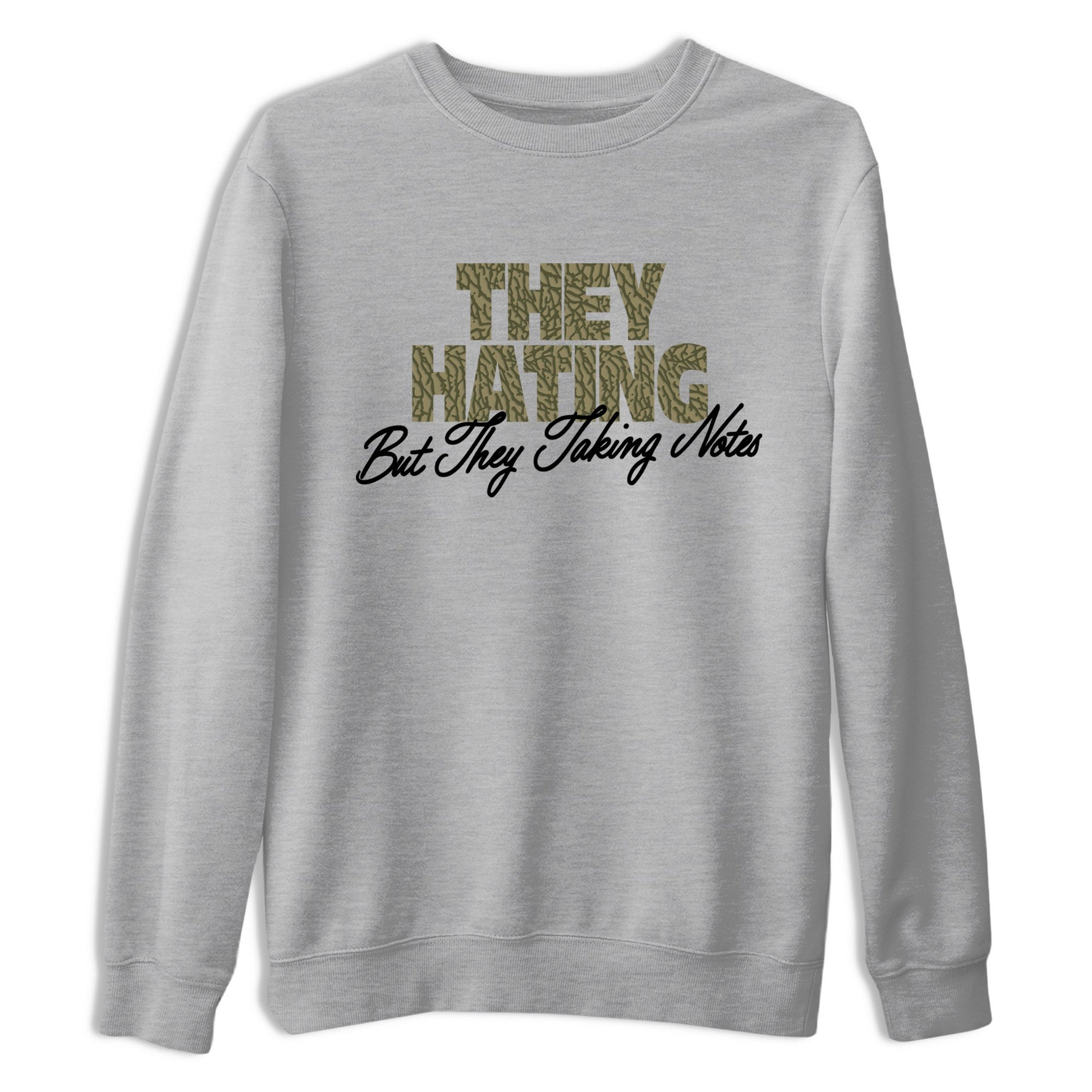 Sneaker Threads – Sneaker Threads To Match Air Jordan 3 Family Affair Shoes – They Hating But Taking Notes Tee Heather Grey 2