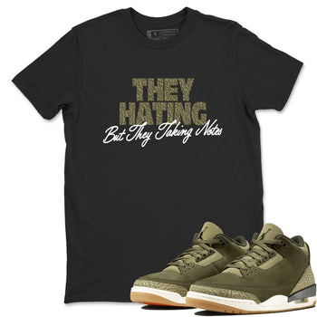 Sneaker Threads – Sneaker Threads To Match Air Jordan 3 Family Affair Shoes – They Hating But Taking Notes Tee Black 1