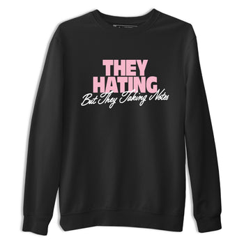 They Hating But Taking Notes sneaker match t-shirt styled to complete your fit with the Air Jordan 5 35th Anniversary sneakers, shown in Black 2.