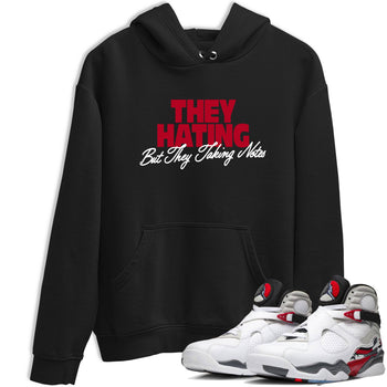Sneaker Threads – Sneaker Tees To Match Air Jordan 8 Bunny – They Hating But Taking Notes Graphic Tee Black 1. Perfect for Jordan releases 2025 colorways.