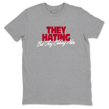 Sneaker Threads – Sneaker Tees To Match Air Jordan 8 Bunny – They Hating But Taking Notes Graphic Tee Heather Grey 2. Perfect for Jordan releases 2025 colorways.
