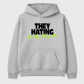 Sneakerfit graphic tee destination – Sneaker Tees To Match Air Max 90 Neon Yellow Sneakers – They Hating But Taking Notes Tee Heather Grey 2