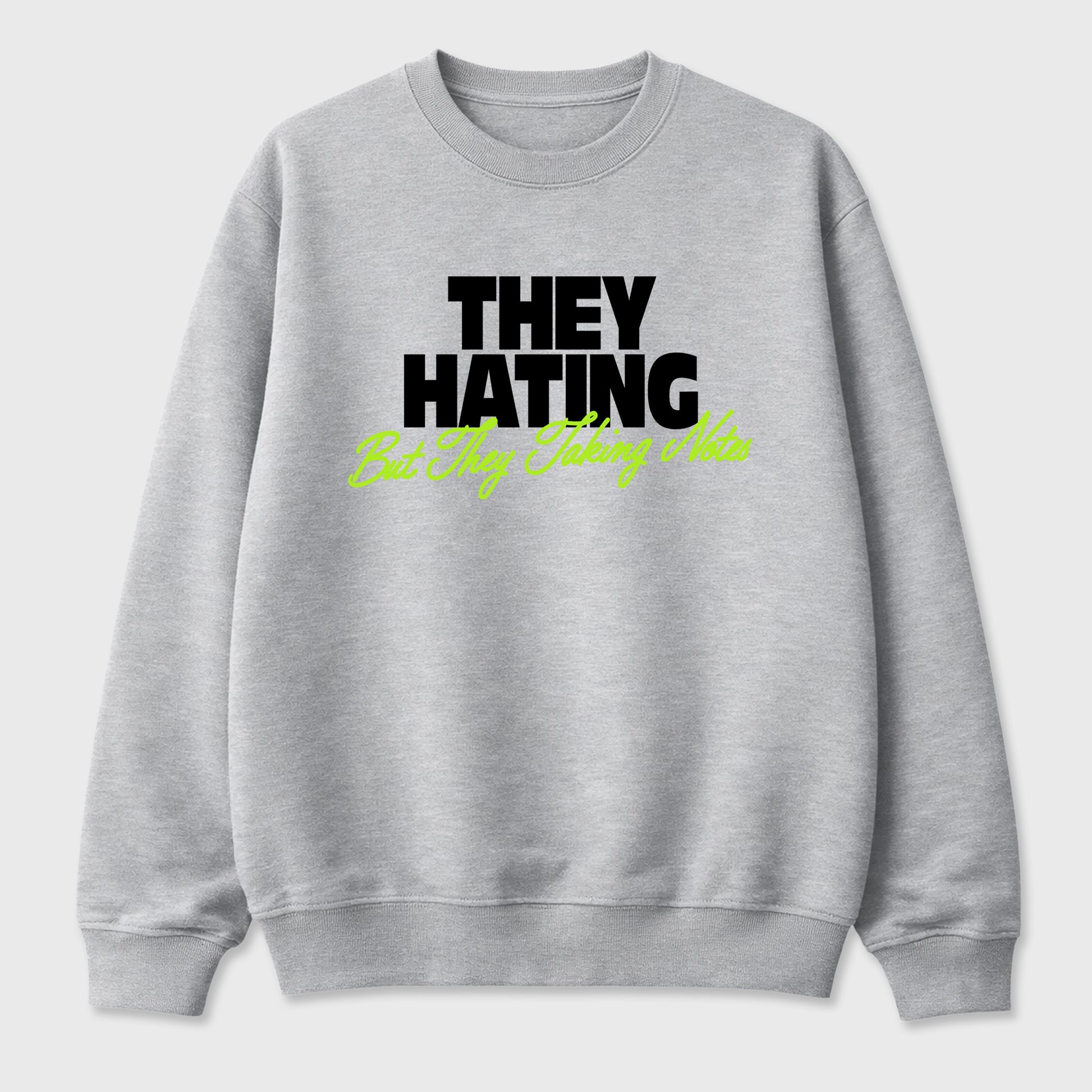 Sneakerfit graphic tee destination – Sneaker Tees To Match Air Max 90 Neon Yellow Sneakers – They Hating But Taking Notes Tee Heather Grey 2