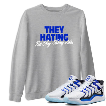 Sneaker Threads – Sneaker Tees To Match Nike KD 17 Penny – They Hating But Taking Notes Graphic Tee Heather Grey 1. Perfect for Jordan releases 2025 colorways. Perfect for Kevin Durant basketball sneaker releases and retro Penny-inspired 2025 colorways.