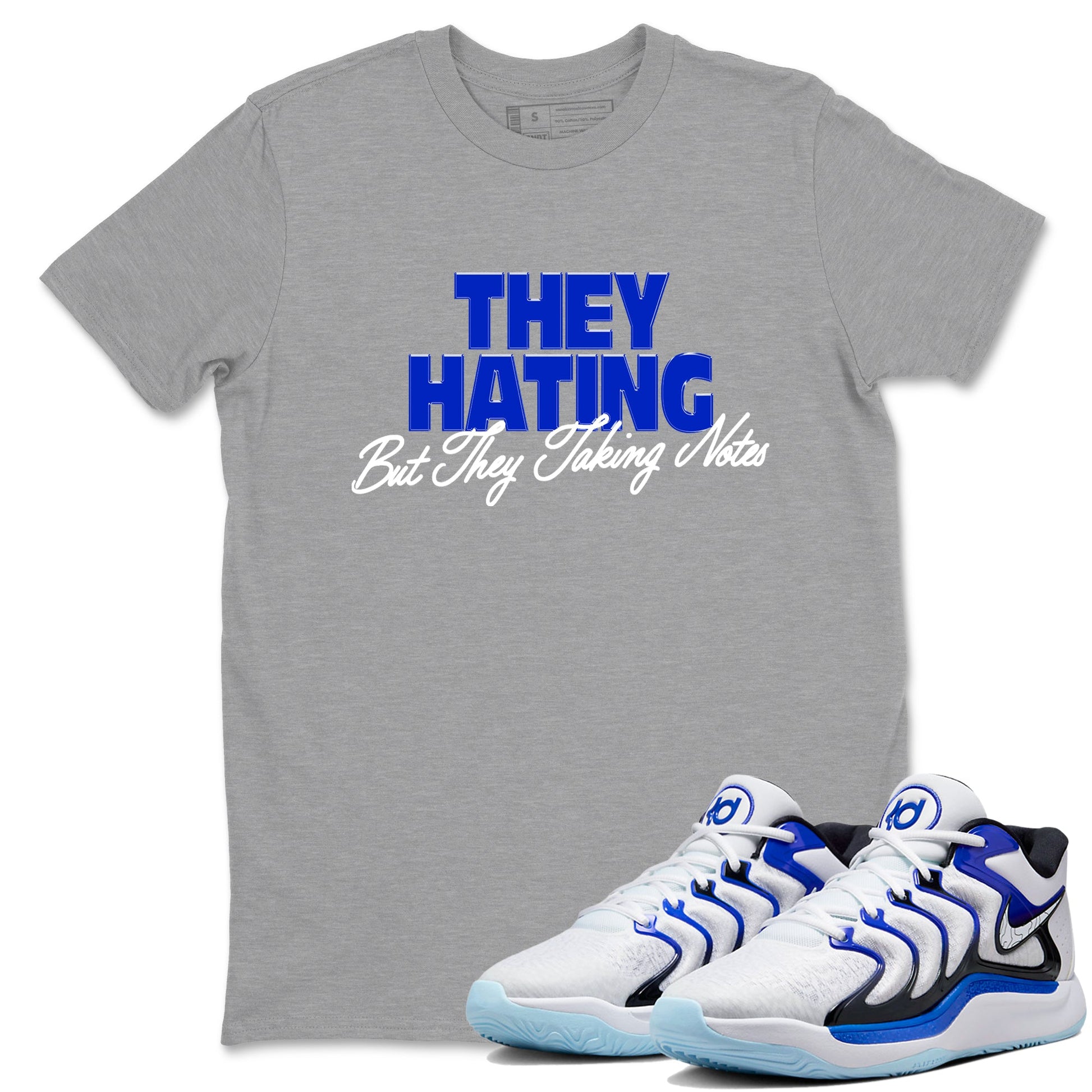 Sneaker Threads – Sneaker Tees To Match Nike KD 17 Penny – They Hating But Taking Notes Graphic Tee Heather Grey 1. Perfect for Jordan releases 2025 colorways. Perfect for Kevin Durant basketball sneaker releases and retro Penny-inspired 2025 colorways.
