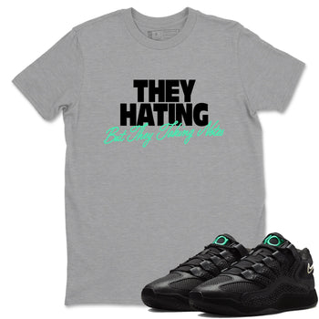 Sneaker Threads – Sneaker Tees To Match Nike KD 18 Black Label – They Hating But Taking Notes Graphic Tee Heather Grey 1. Perfect for Jordan releases 2025 colorways. Perfect for Kevin Durant basketball sneaker releases and all-black performance colorways for 2025 hoopers. 