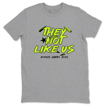 AF1 Volt shirts to match jordans They Not Like Us sneaker match tees Air Force 1 Volt match shoes to clothes SNRT Sneaker Tees unisex cotton Heather Grey 2 shirts
