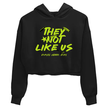 Foams One Black Volt shirts to match jordans They Not Like Us sneaker match tees Air Foamposite One Black and Volt match shoes to clothes SNRT Sneaker Tees unisex cotton Black 2 crop tee