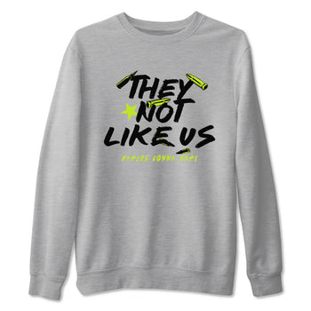 Foams One Black Volt shirts to match jordans They Not Like Us sneaker match tees Air Foamposite One Black and Volt match shoes to clothes SNRT Sneaker Tees unisex cotton Heather Grey 2 shirts