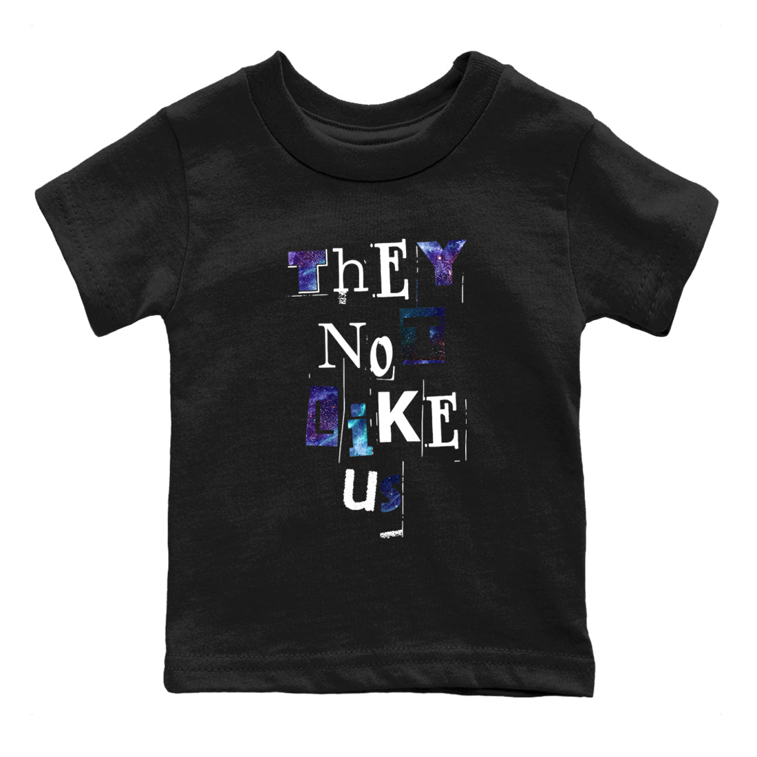 Foams One Galaxy shirts to match jordans They Not Like Us best t shirts to wear with jordans Air Foamposite One Galaxy match shoes to clothes SNRT Sneaker Tees Youth Baby Black 2 tee