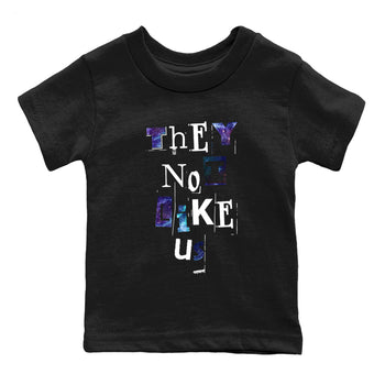 Foams One Galaxy shirts to match jordans They Not Like Us best t shirts to wear with jordans Air Foamposite One Galaxy match shoes to clothes SNRT Sneaker Tees Youth Baby Black 2 tee