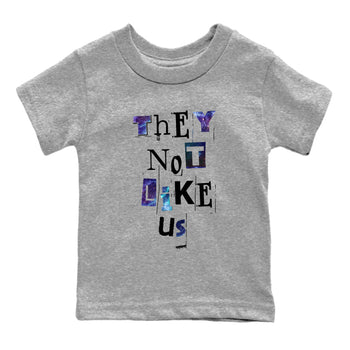 Foams One Galaxy shirts to match jordans They Not Like Us best t shirts to wear with jordans Air Foamposite One Galaxy match shoes to clothes SNRT Sneaker Tees Youth Baby Heather Grey 2 tee