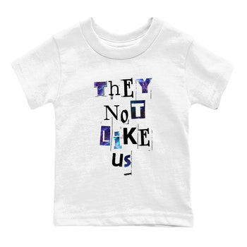 Foams One Galaxy shirts to match jordans They Not Like Us best t shirts to wear with jordans Air Foamposite One Galaxy match shoes to clothes SNRT Sneaker Tees Youth Baby White 2 tee
