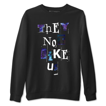 Foams One Galaxy shirts to match jordans They Not Like Us best t shirts to wear with jordans Air Foamposite One Galaxy match shoes to clothes SNRT Sneaker Tees unisex cotton Black 2 shirts
