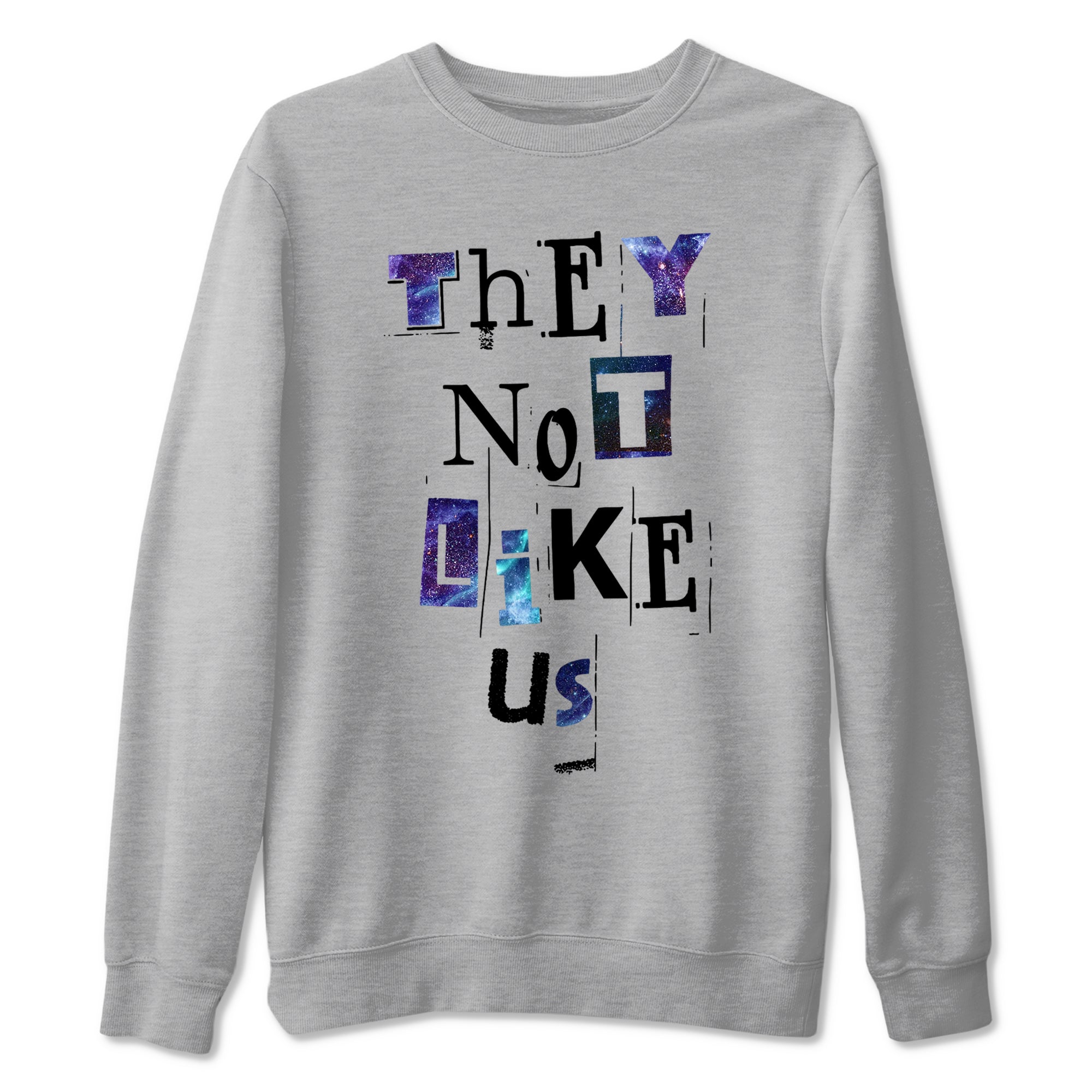 Foams One Galaxy shirts to match jordans They Not Like Us best t shirts to wear with jordans Air Foamposite One Galaxy match shoes to clothes SNRT Sneaker Tees unisex cotton Heather Grey 2 shirts