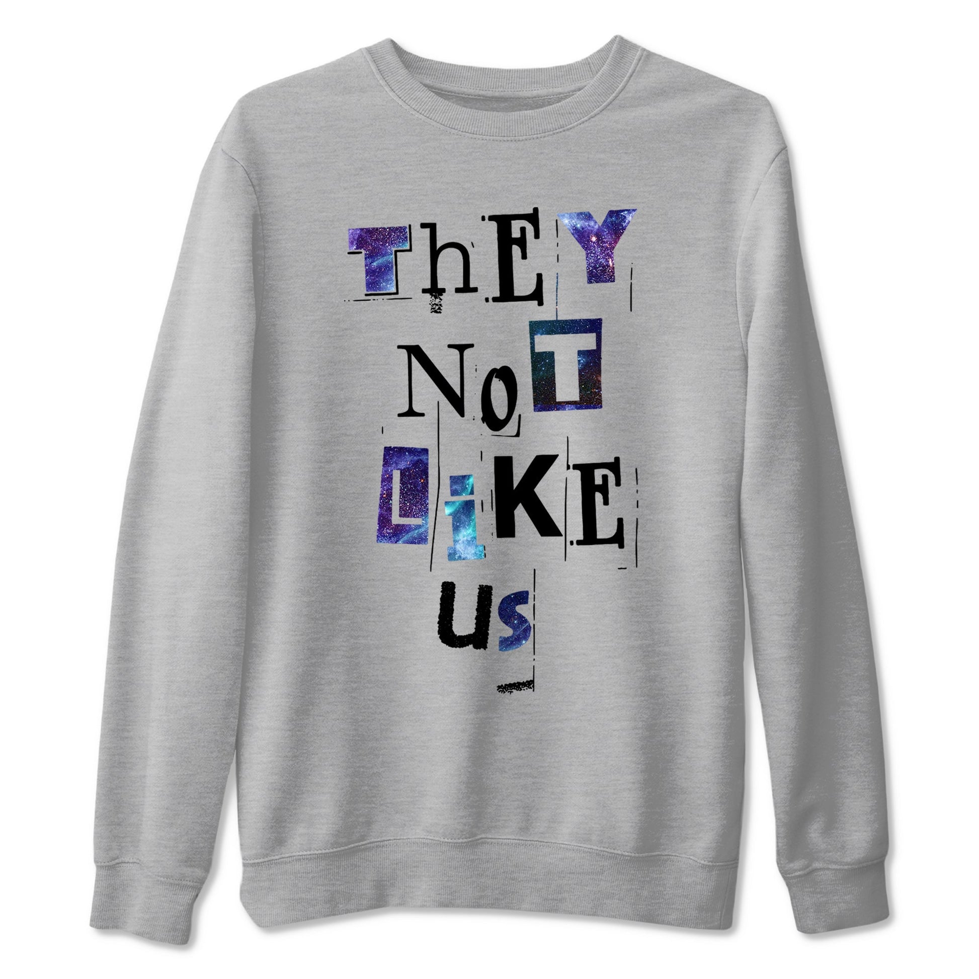 Foams One Galaxy shirts to match jordans They Not Like Us best t shirts to wear with jordans Air Foamposite One Galaxy match shoes to clothes SNRT Sneaker Tees unisex cotton Heather Grey 2 shirts