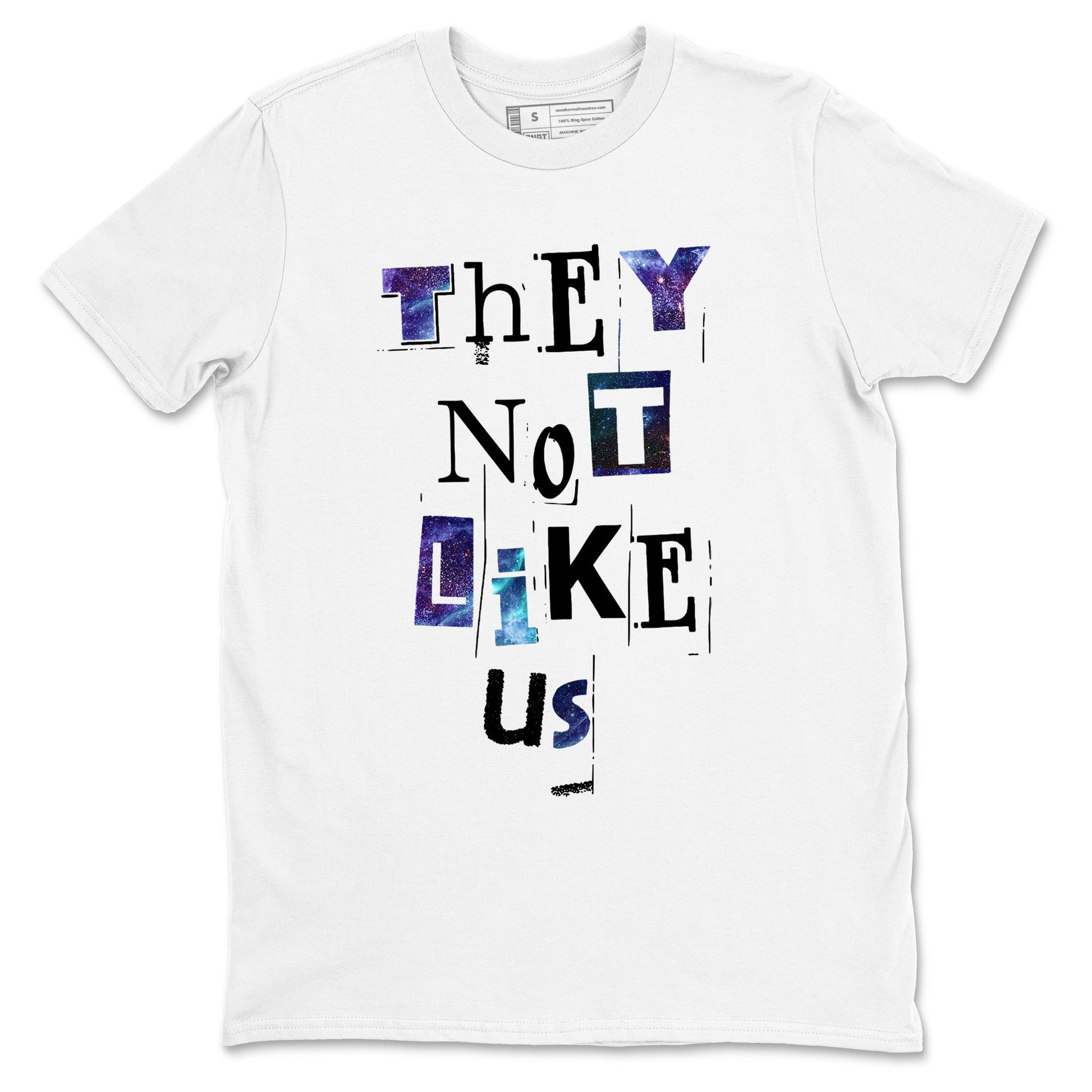 Foams One Galaxy shirts to match jordans They Not Like Us best t shirts to wear with jordans Air Foamposite One Galaxy match shoes to clothes SNRT Sneaker Tees unisex cotton White 2 shirts