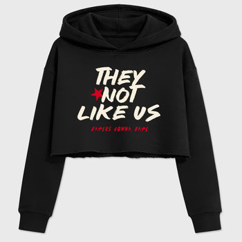 Sneaker match tees – Sneaker Tees To Match Air Jordan 1 Flight Club Shoes – They Not Like Us Crop T-Shirt Black 2