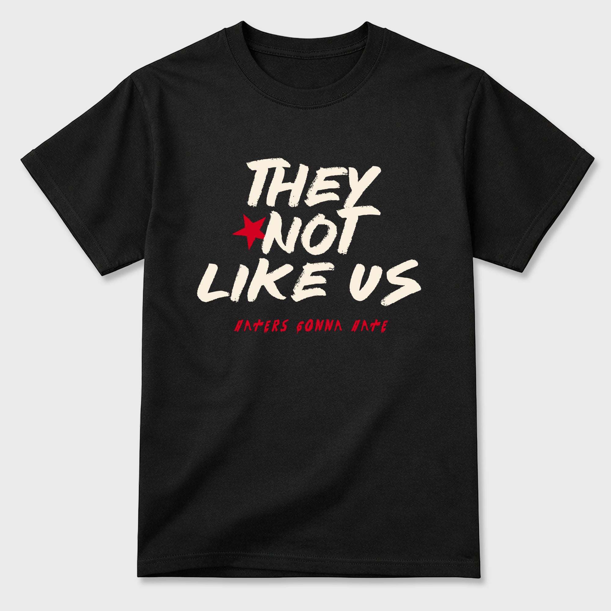 Sneaker match tees – Sneaker Tees To Match Air Jordan 1 Flight Club Shoes – They Not Like Us Tee Black 2
