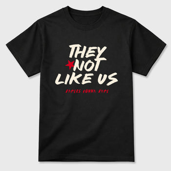 Sneaker match tees – Sneaker Tees To Match Air Jordan 1 Flight Club Shoes – They Not Like Us Tee Black 2