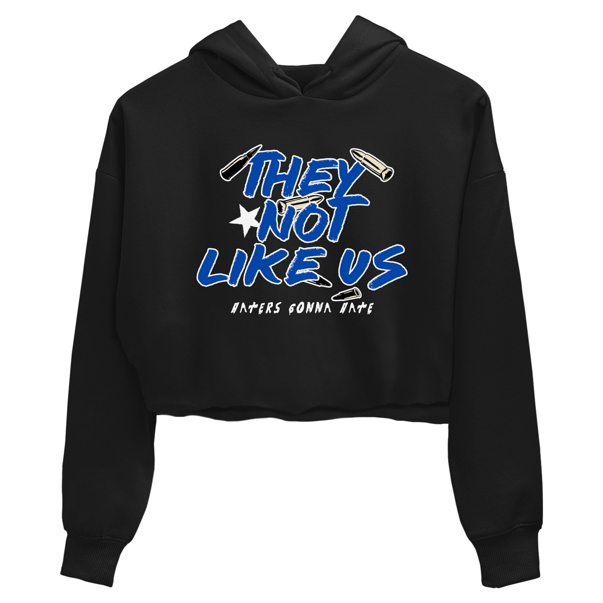 1s Game Royal shirts to match jordans They Not Like Us sneaker match tees Air Jordan 1 Retro Low OG Game Royal match shoes to clothes SNRT Sneaker Tees unisex cotton Black 2 crop tee