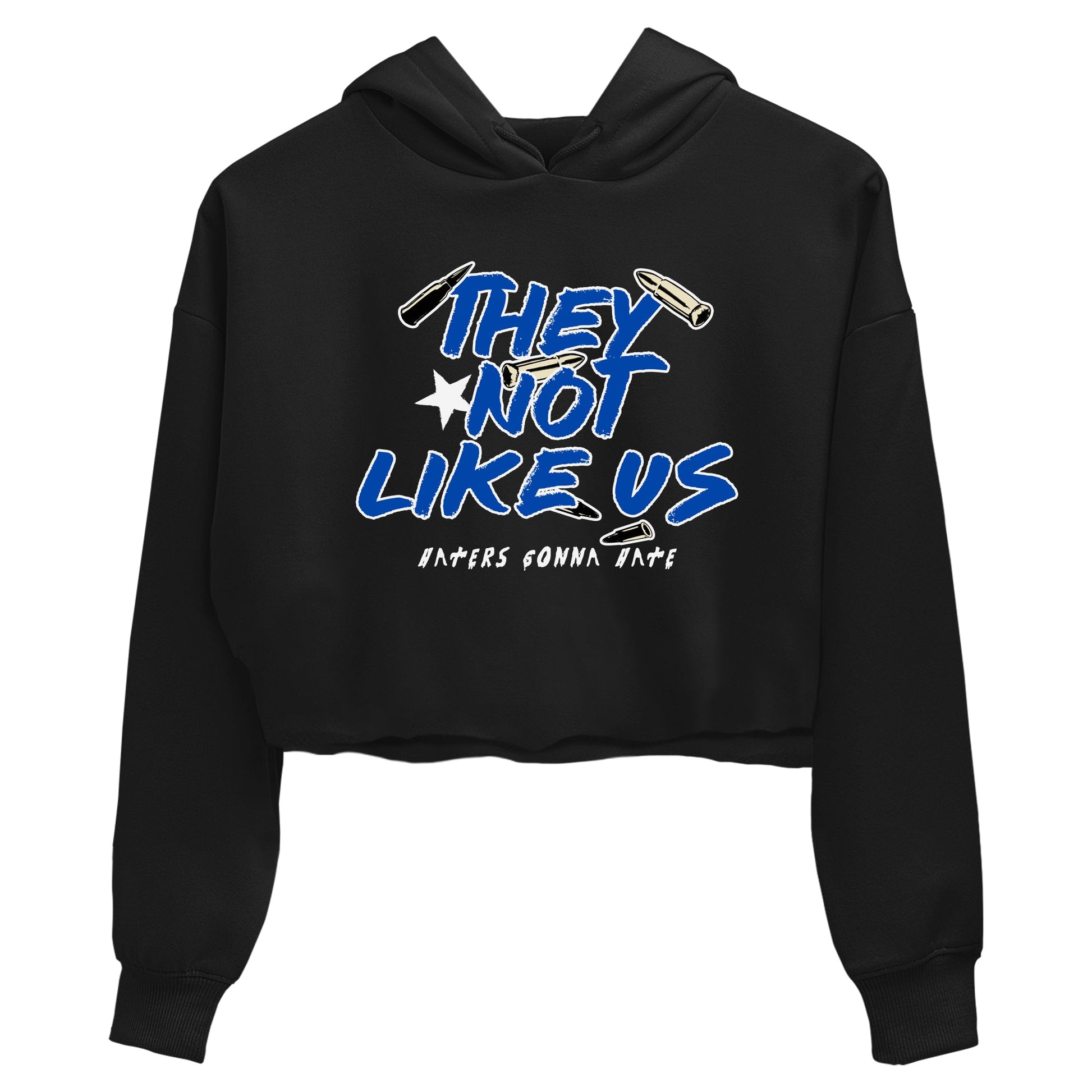 1s Game Royal shirts to match jordans They Not Like Us sneaker match tees Air Jordan 1 Retro Low OG Game Royal match shoes to clothes SNRT Sneaker Tees unisex cotton Black 2 crop tee