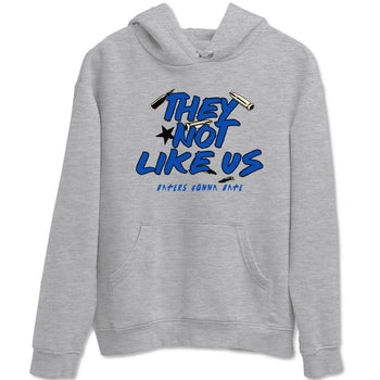 1s Game Royal shirts to match jordans They Not Like Us sneaker match tees Air Jordan 1 Retro Low OG Game Royal match shoes to clothes SNRT Sneaker Tees unisex cotton Heather Grey 2 shirts