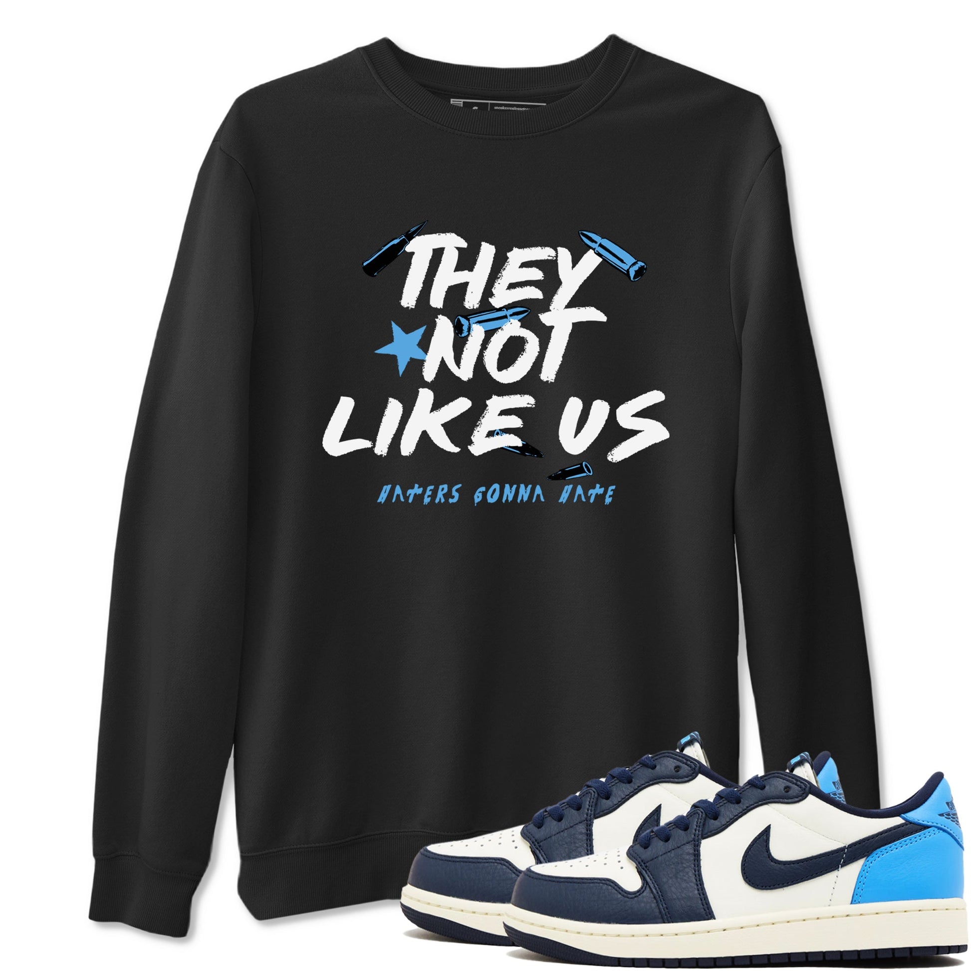 1s Obsidian shirts to match jordans They Not Like Us shirts to match Jordans AJ1 Retro Low OG Obsidian match shoes to clothes SNRT Sneaker Tees unisex cotton Black 1 shirts