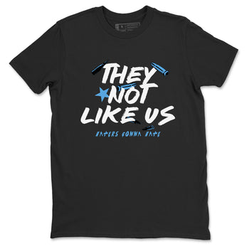 1s Obsidian shirts to match jordans They Not Like Us shirts to match Jordans AJ1 Retro Low OG Obsidian match shoes to clothes SNRT Sneaker Tees unisex cotton Black 2 shirts