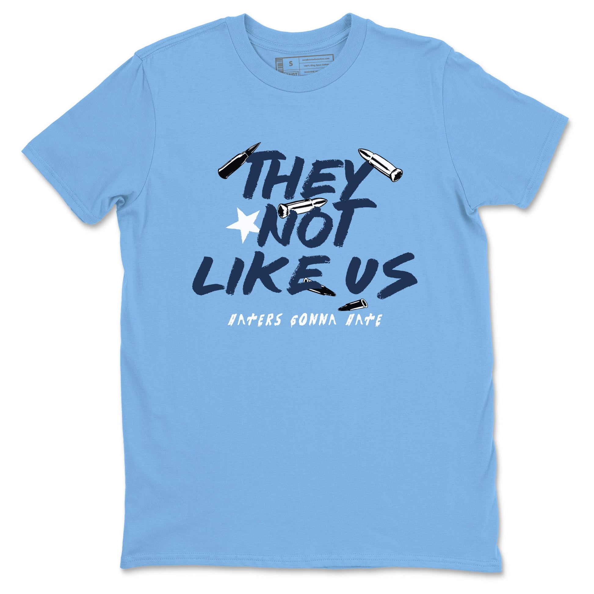 1s Obsidian shirts to match jordans They Not Like Us shirts to match Jordans AJ1 Retro Low OG Obsidian match shoes to clothes SNRT Sneaker Tees unisex cotton Carolina Blue 2 shirts