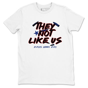 1s Rare Air shirts to match jordans They Not Like Us sneaker match tees Air Jordan 1 High OG Rare Air Deep Royal Blue match shoes to clothes SNRT Sneaker Tees unisex cotton White 2 shirts