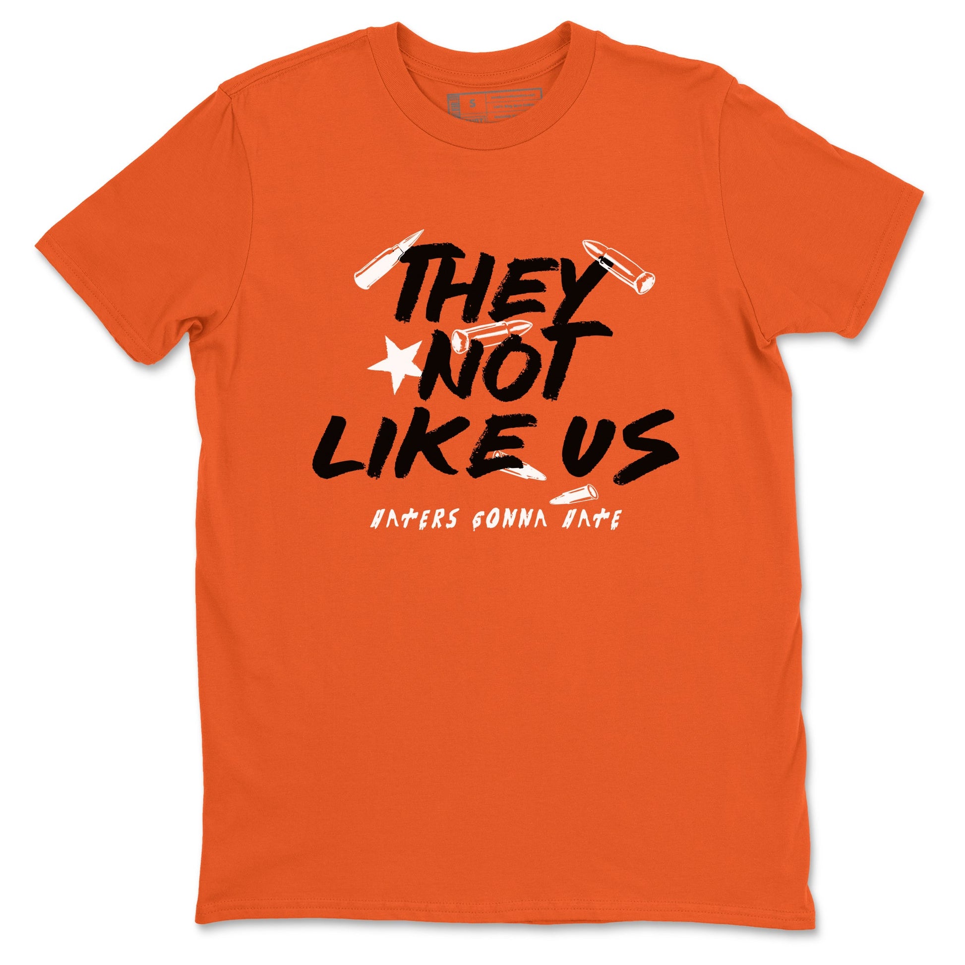 Sneaker match tees – Sneaker Tees To Match Air Jordan 1 Shattered Backboard Shoes – They Not Like Us Tee Orange 2