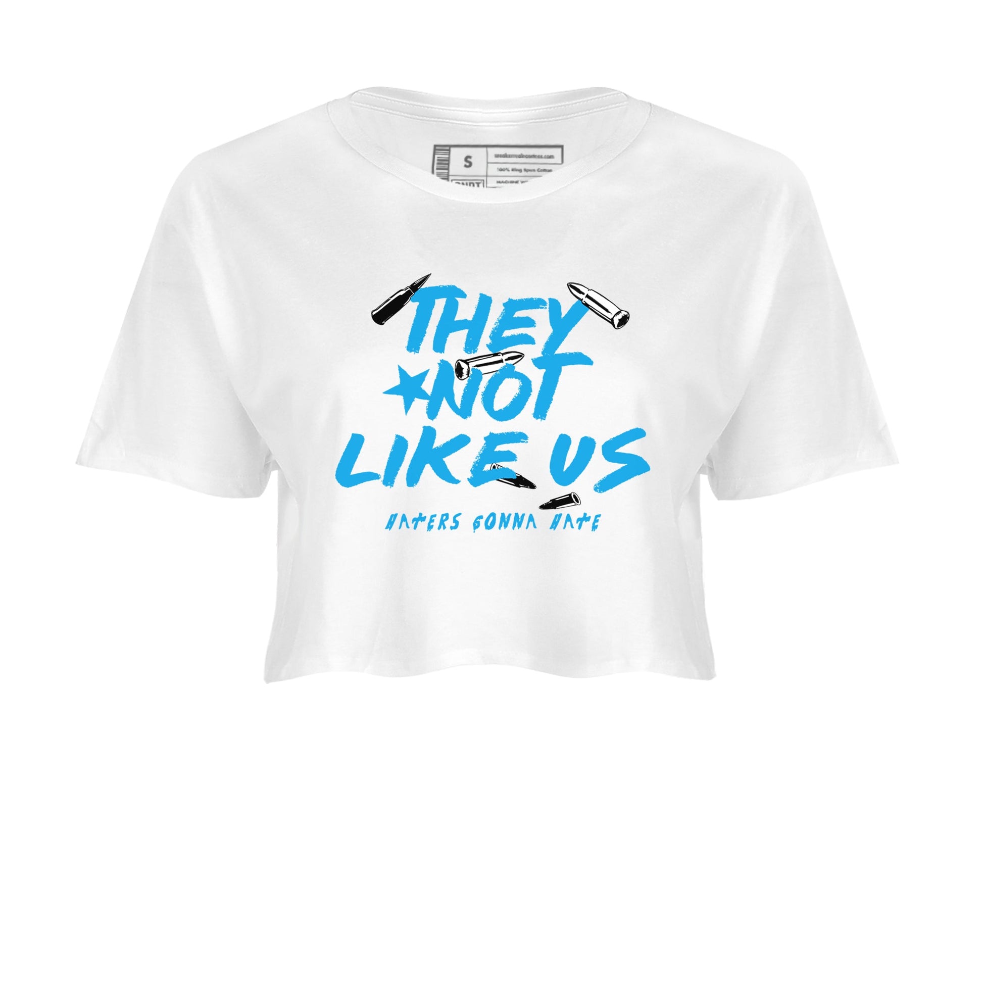 1s High OG UNC Reimagined shirts to match jordans They Not Like Us graphic tees Air Jordan 1 UNC Reimagined match shoes to clothes SNRT Sneaker Tees unisex cotton White 2 crop tee