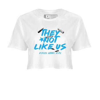 1s High OG UNC Reimagined shirts to match jordans They Not Like Us graphic tees Air Jordan 1 UNC Reimagined match shoes to clothes SNRT Sneaker Tees unisex cotton White 2 crop tee