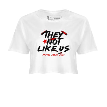 11s Bred Velvet shirts to match jordans They Not Like Us sneaker match tees Air Jordan 11 Retro Bred Velvet match shoes to clothes SNRT Sneaker Tees unisex cotton White 2 crop tee