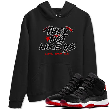11s Bred Velvet shirts to match jordans They Not Like Us sneaker match tees Air Jordan 11 Retro Bred Velvet match shoes to clothes SNRT Sneaker Tees unisex cotton Black 1 shirts