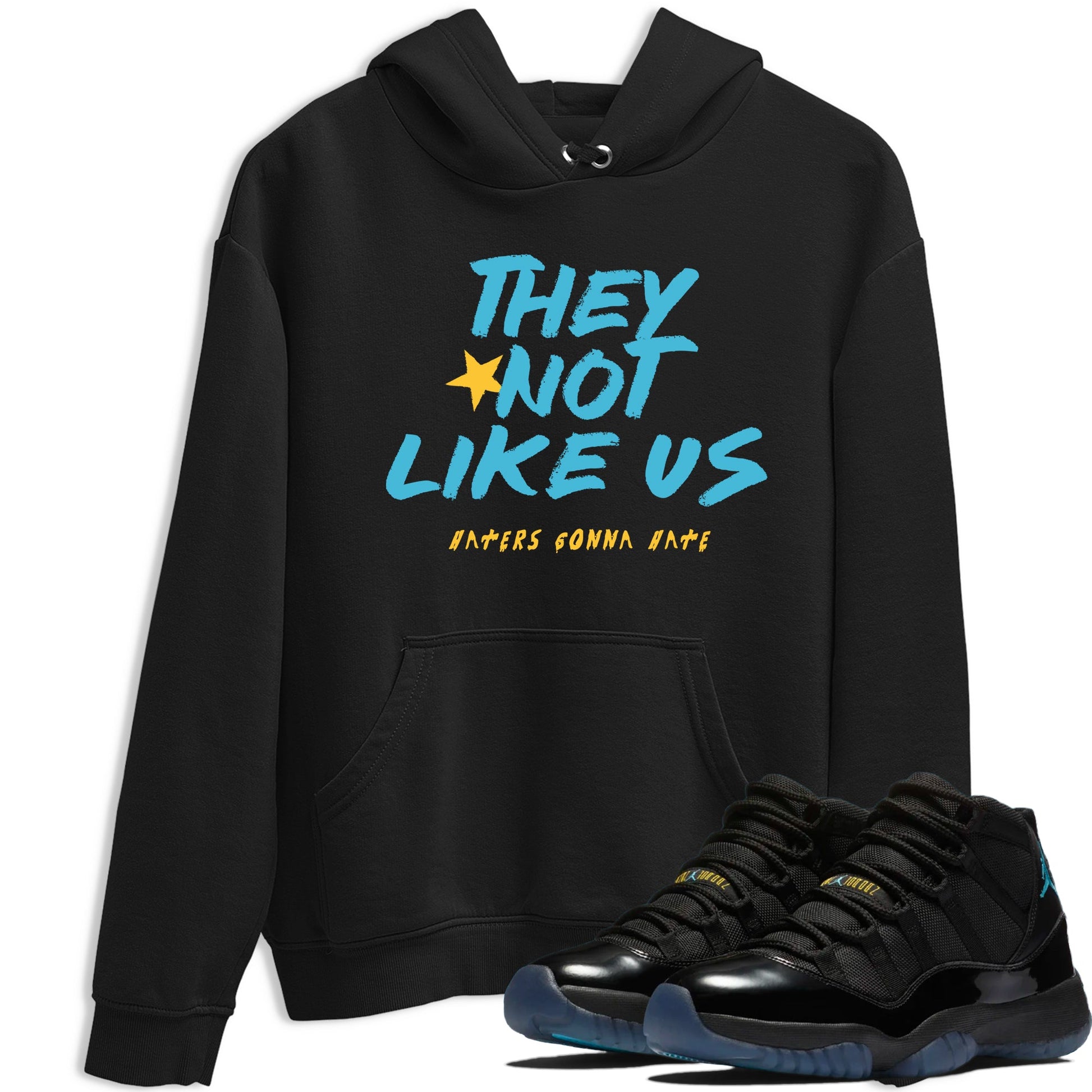 Sneaker match tees – Sneaker Tees To Match Air Jordan 11 Gamma Shoes – They Not Like Us Tee Black 1
