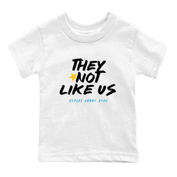 Sneaker match tees – Sneaker Tees To Match Air Jordan 11 Gamma Shoes – They Not Like Us Kids T-Shirt White 2