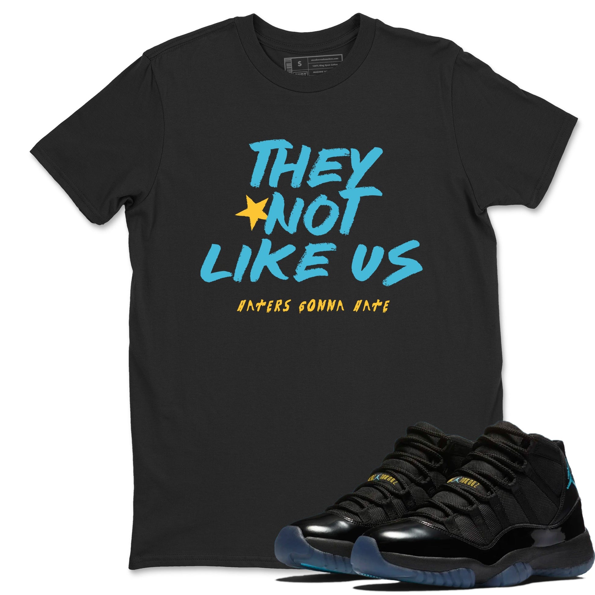 Sneaker match tees – Sneaker Tees To Match Air Jordan 11 Gamma Shoes – They Not Like Us Tee Black 1