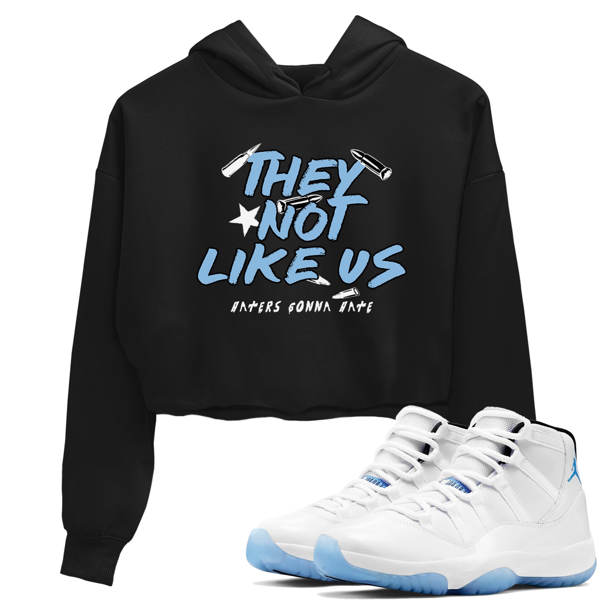 11s Legend Blue shirts to match jordans They Not Like Us best t shirts to wear with jordans AJ11 Retro Legend Blue match shoes to clothes SNRT Sneaker Tees unisex cotton Black 1 crop tee