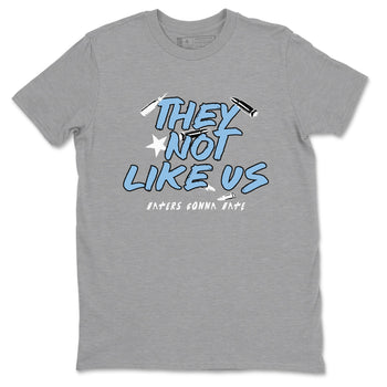 11s Legend Blue shirts to match jordans They Not Like Us best t shirts to wear with jordans AJ11 Retro Legend Blue match shoes to clothes SNRT Sneaker Tees unisex cotton Heather Grey 2 shirts