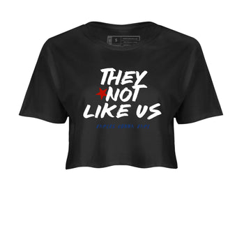 Sneaker Threads – Sneaker Tees To Match Air Jordan 11 Rare Air – They Not Like Us Crop Tee Black 2. Perfect for Jordan releases 2025 colorways.